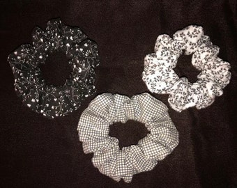 Scrunchies Set of 3~Minimalist~Handmade Hair Accessories