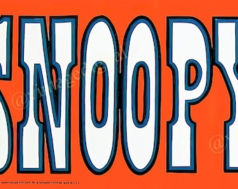 Vintage 1970s Peanuts Snoopy for President Replica Bumper Sticker Digital Download | Printable- Instant Download!