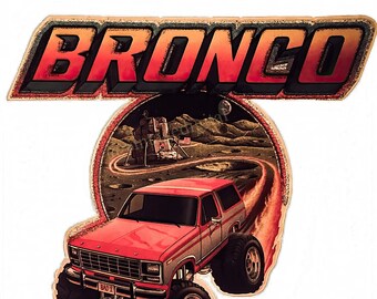 Vintage 1970s Ford Bronco Iron-On T-Shirt Transfer Digital Download | Printable- Instant Download!