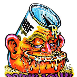 May include: A cartoon illustration of a person with a can of beer on their head, dripping down their face. The person is holding a beer mug and the text "DRUNK AGAIN" is written below.