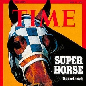 11 juni 1973 Time Magazine Cover secretariaat Race Horse Replica digitale kunst download afdrukbare - Instant Download!