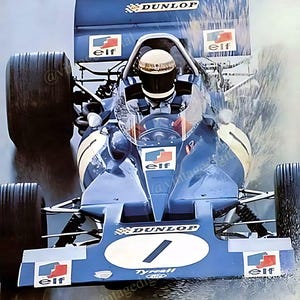 Vintage 1970s Formula 1 Car Racer Watkins Glen Poster Replica Digital Download Printable Art  - Instant Download!