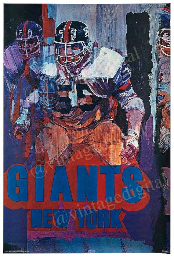 Vintage 1972 Stancraft George Bartell NFL Replica New York Giants