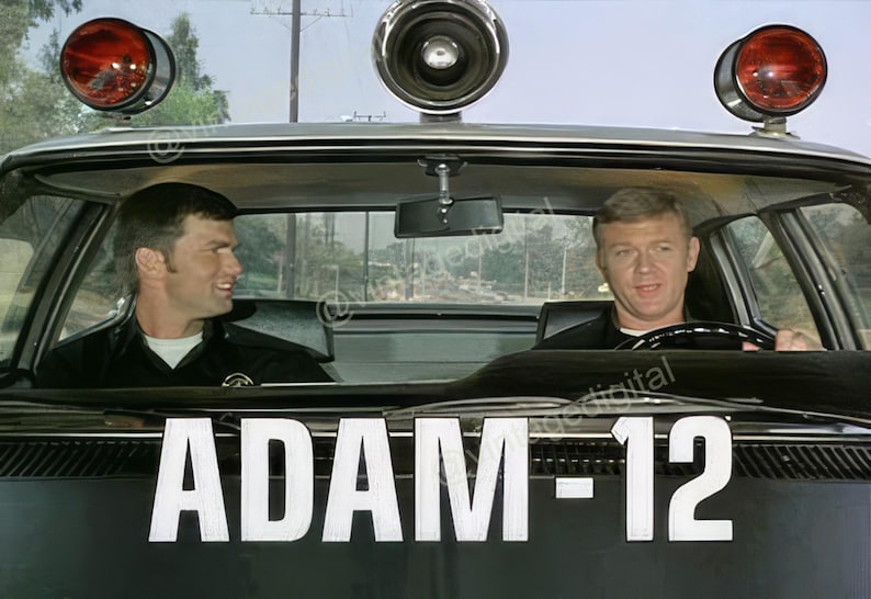 1960s ADAM-12 TV Show Logo Digital Art Download Printable - Instant