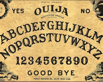 Vintage 1970s Ouija Board Game - DIGITAL Download Printable