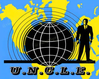 1960er Jahre The Man from UNCLE TV-Show Eröffnung Digital Art Download Druckbare - Instant Download!