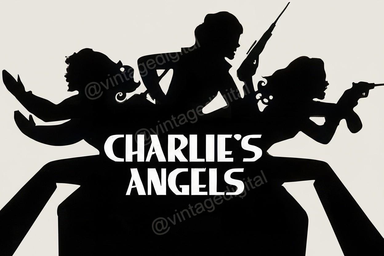 1980 年代のヴィンテージ チャーリーズ エンジェル TV 番組の