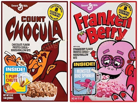 Vintage 1980's 1982 General Mills Count Chocula Cereal Box