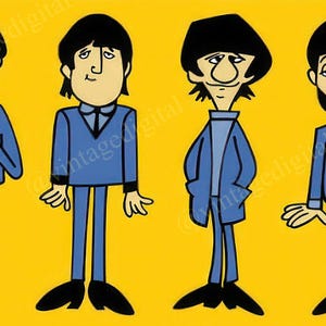 Jahrgang 1965 die Beatles Cartoon TV-Show Eröffnung Logo digitaler Download druckbare Kunst - Instant Download!