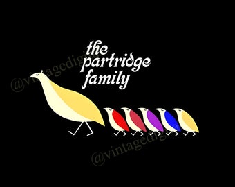 1970s The Partridge Family TV Show Logo Digital Art Download Printable - Instant Download!