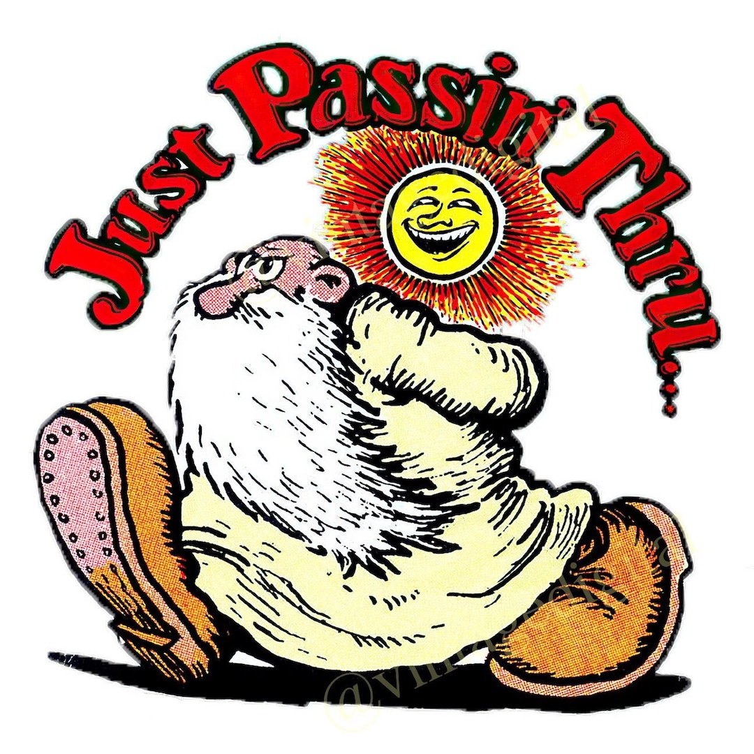 Vintage 1970s R. Crumb's Mr. Natural Just Passin' Thru
