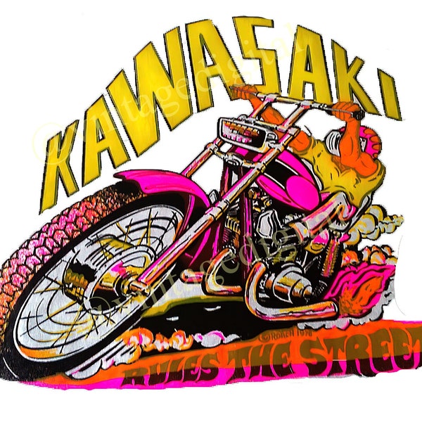 Kawasaki Wall Art Etsy