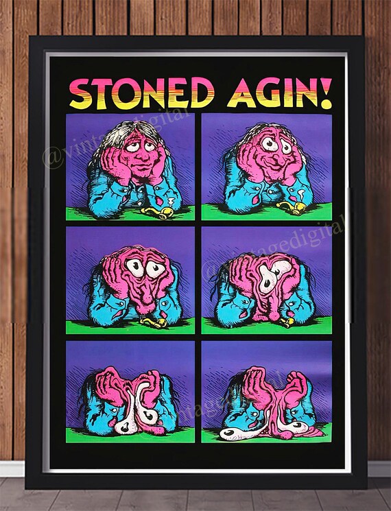 【値下げ】 ヴィンテージ 1970 レプリカ Agin Stoned Crumb R. 年代 ミュージシャン