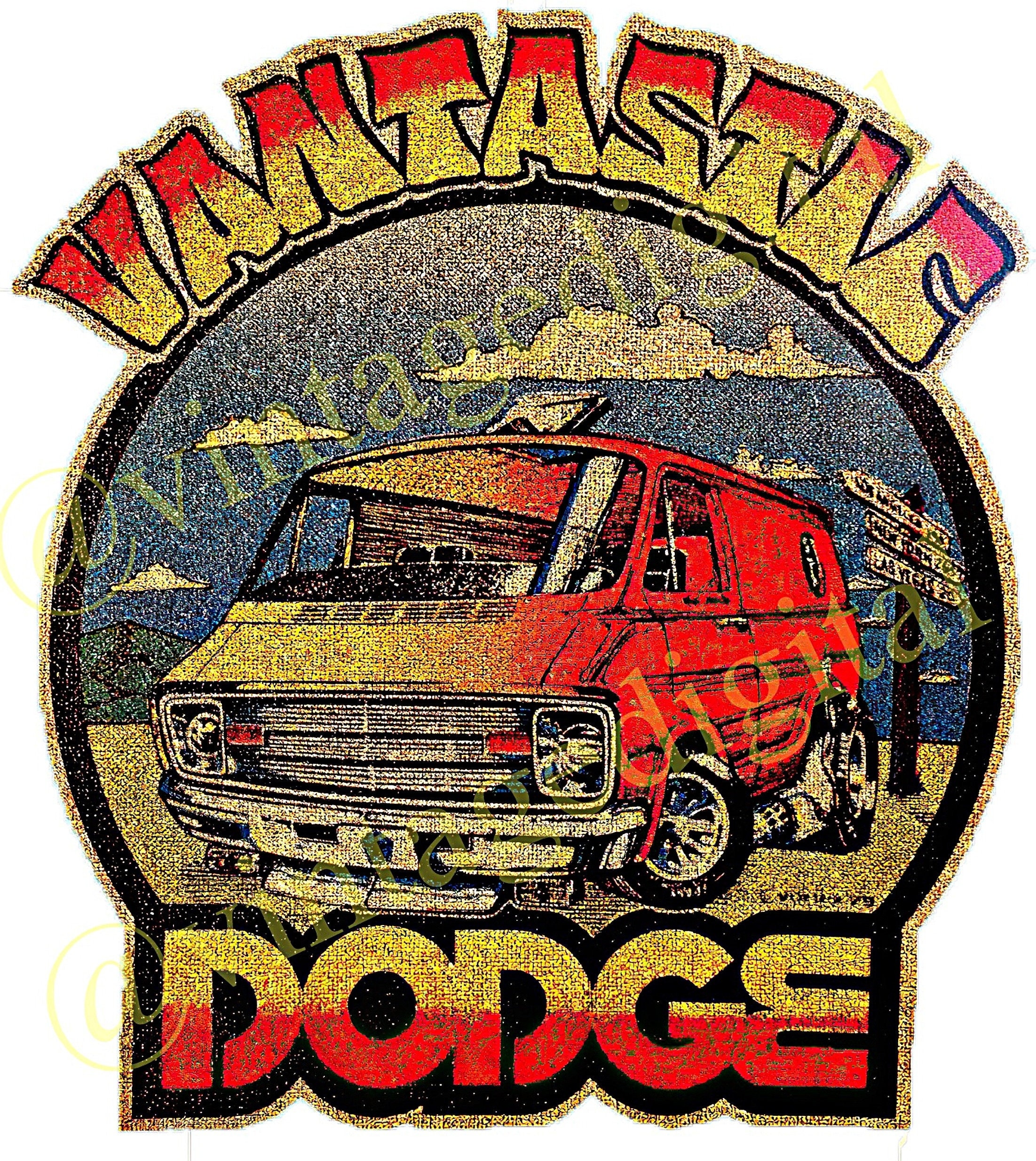 Vintage Dodge Van Etsy Sweden