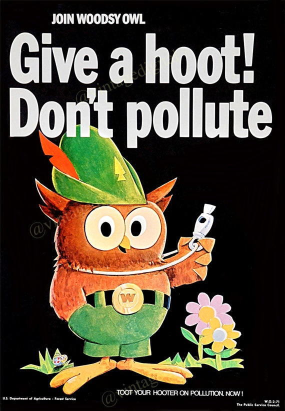 Woodsy OWL ~ Give a Hoot Don't Pollute ~ Knickerbocker