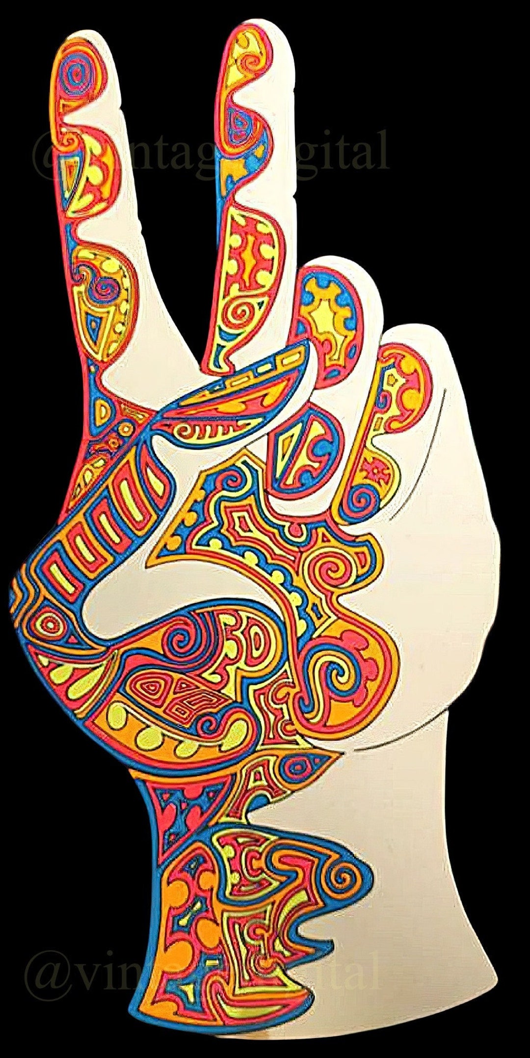 1996 vintage Psychedelic Peace フロッキーポスター - メルカリ