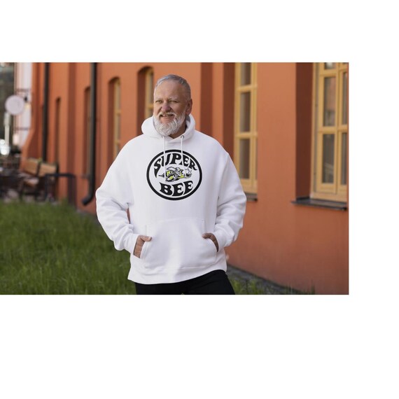 T-shirt Super Bee Gildan - Logo Noir/gris/marine - Tailles S à 5XL - Neuf Sans étiquettes - Expédié Des USA