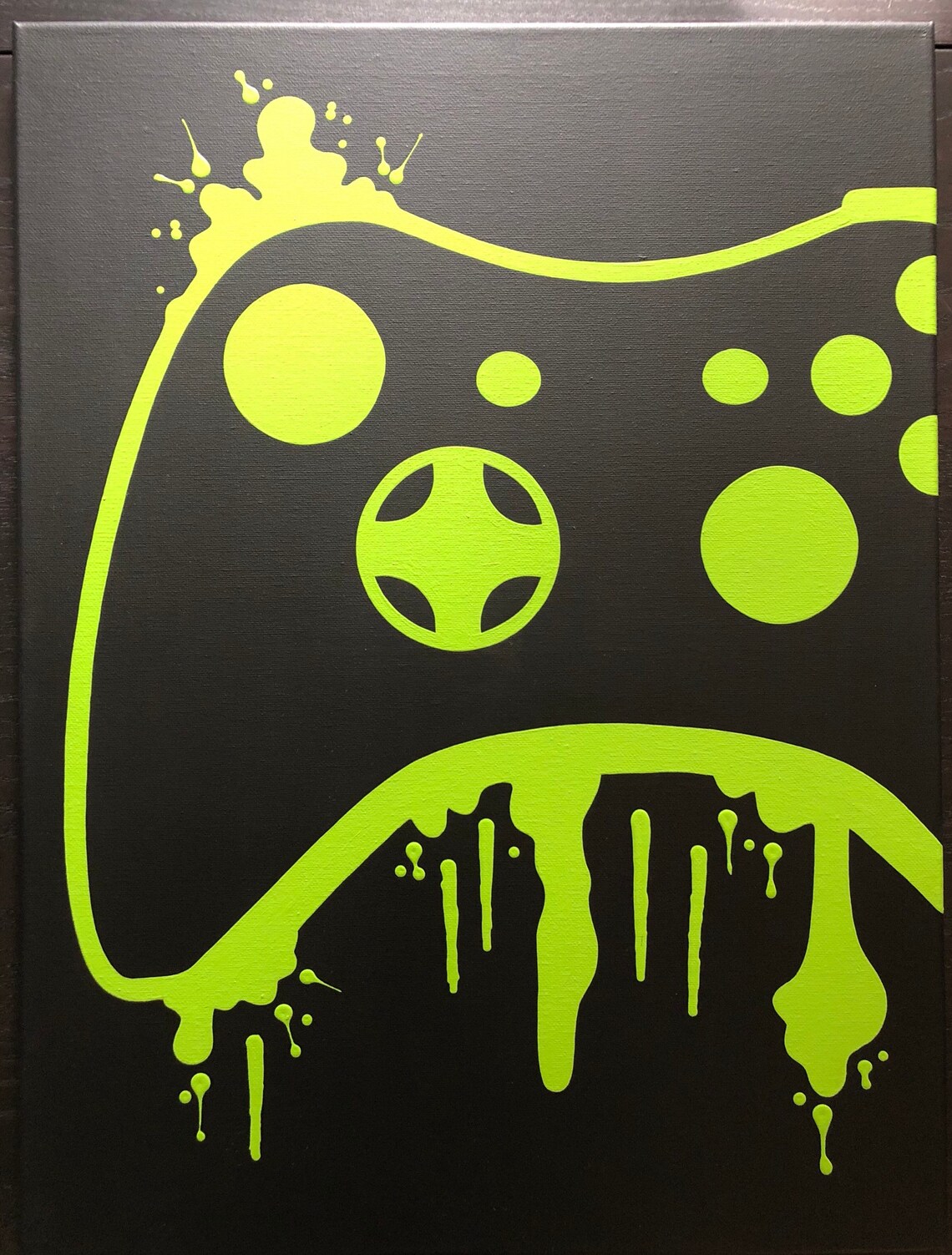 Three Piece Video Game Controller Paintings SetVideo Game Etsy