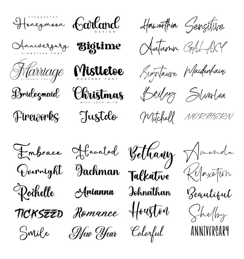 Typography Lettering Font Massive Font Bundle, Calligraphy Font OTF TTF, Signature Font ...