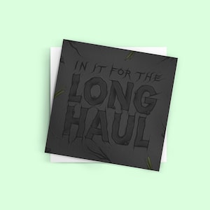 Support Grußkarte Die Long Haul Aufmunterung Grußkarte für Care Paket