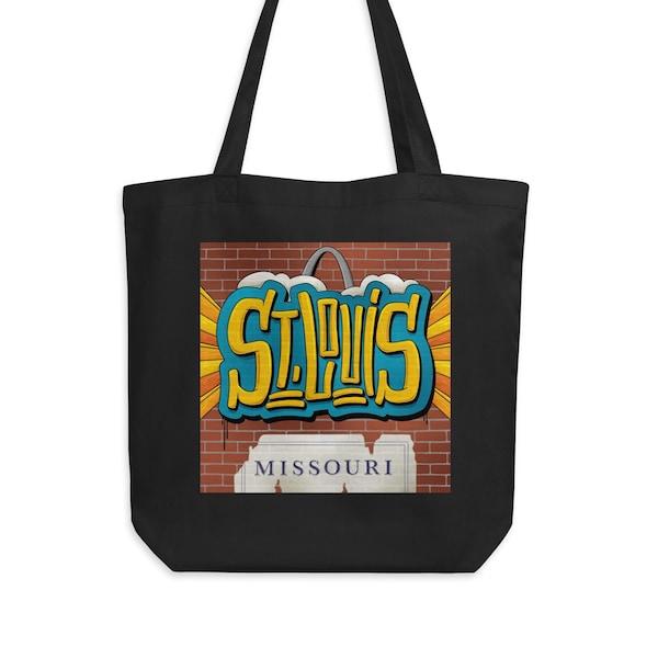 St Louis Missouri Tote Bag, Graffiti Street Art Bag