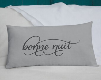 Bonne nuit pillow | Etsy Bonne nuit pillow | Etsy