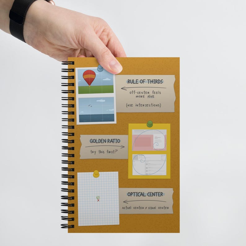 Graphic Design Reference Notebook: Basic Tips for Designers Dot Grid Journal