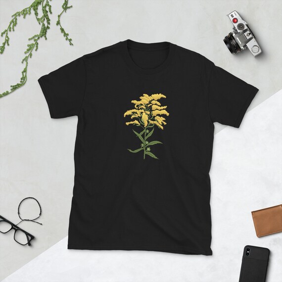 Goldenrod T-Shirt Fall Floral Art Shirt