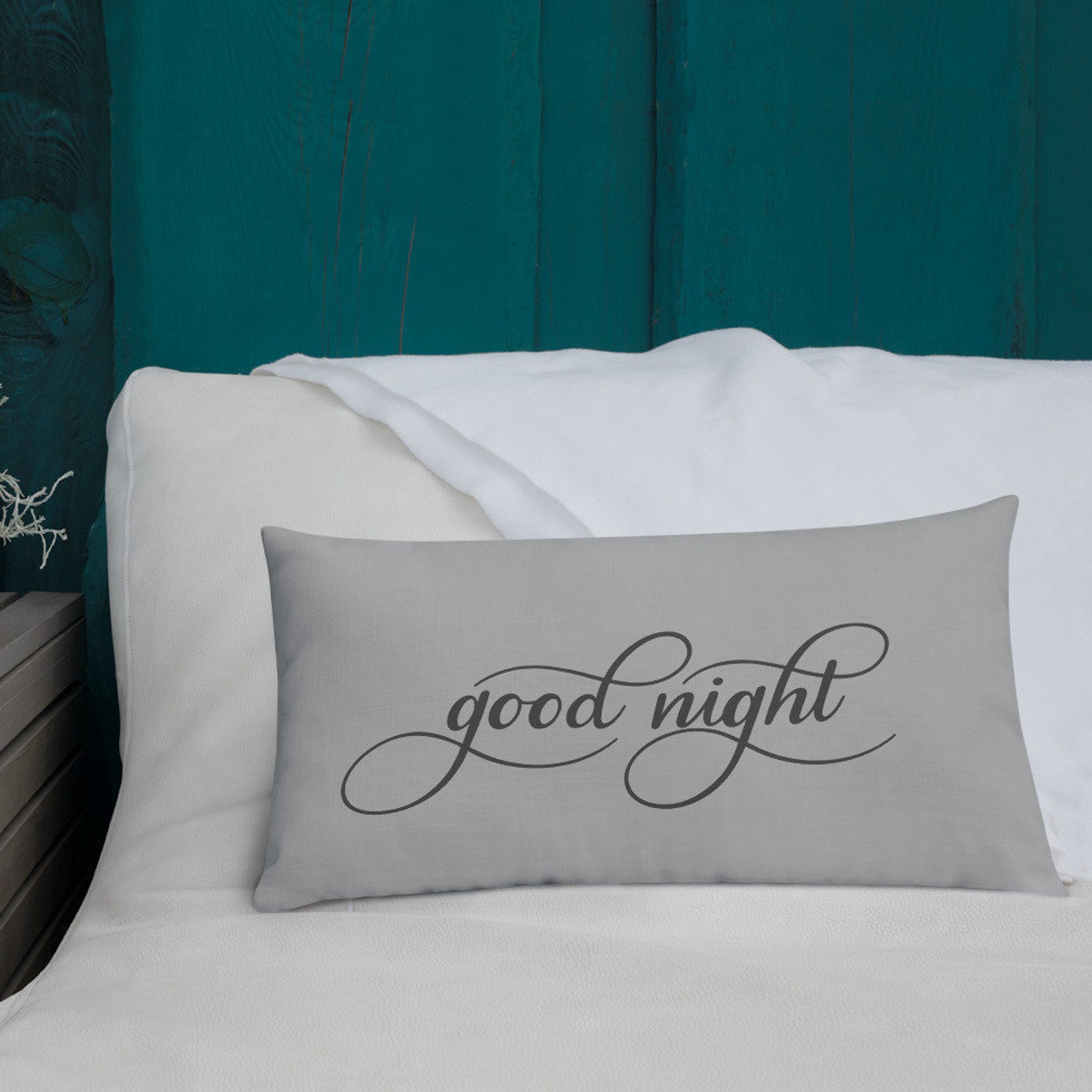 Pillow Good Night Throw Pillow Quote Pillow Nursery Pillow Etsy