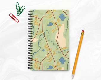 Road Map Spiral Notebook