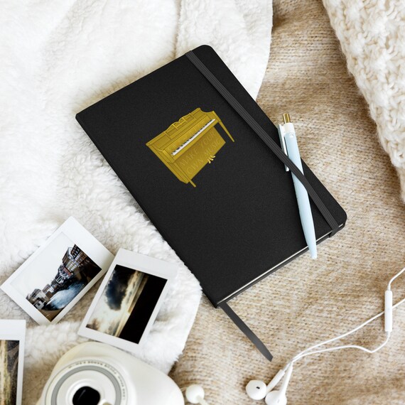 Make Your Own Music Piano Journal Lined Hardcover Notebook for Students Musicians and Songwriters Back to School Motivational Quote Gift