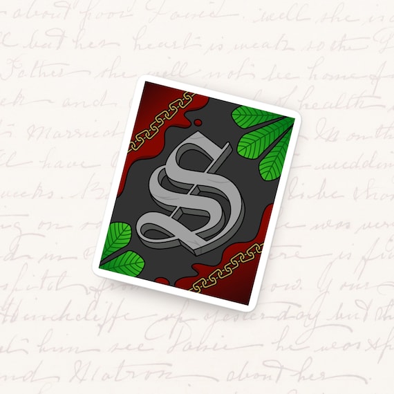 Letter S Vinyl Sticker Aesthetic Monogram Typography Waterproof Decal Unique Initial Gift for Journals Water Bottles and Tablets Alphabet