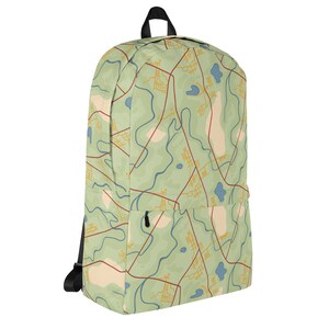 Road Map Backpack Travel Print Book Bag Gift for Map Lovers Water ...