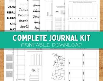 Planner Journal Kit Printable Digital Download