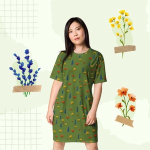 Wildflowers T-Shirt Dress image 8