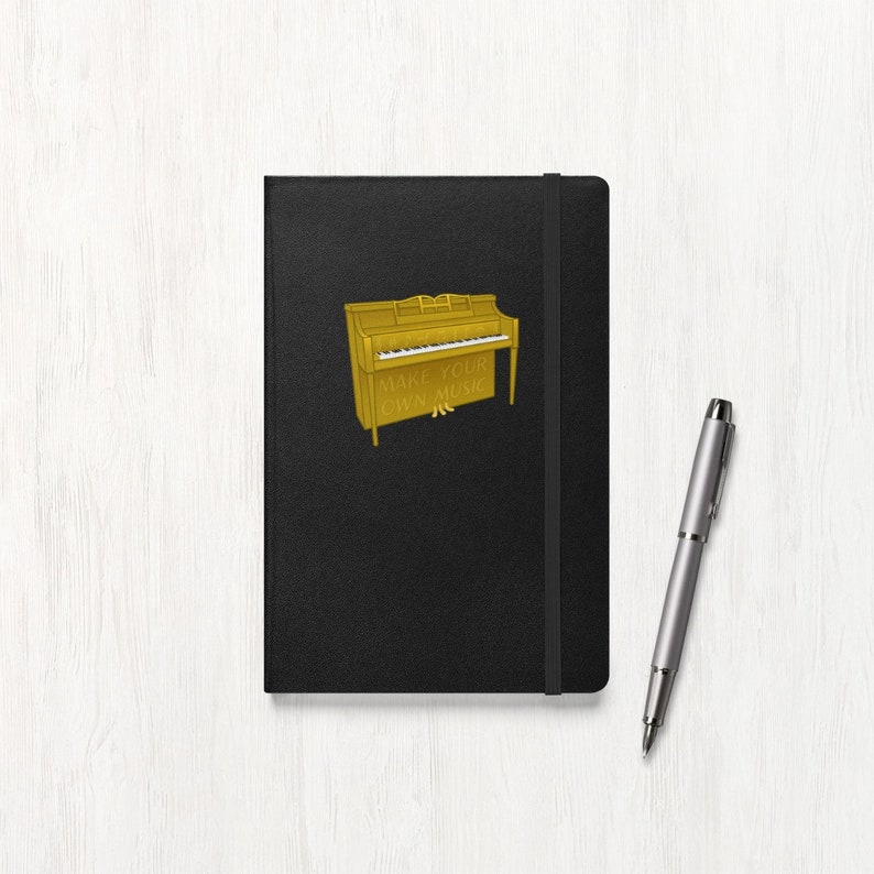 Make Your Own Music Piano Hardcover Lined Journal image 1