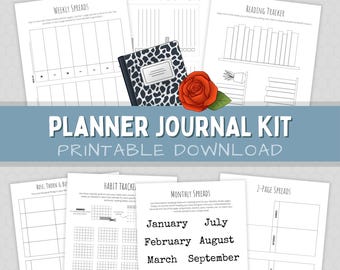 Printable Planner Kit: DIY Journal Templates for Notebooks (PDF Download)