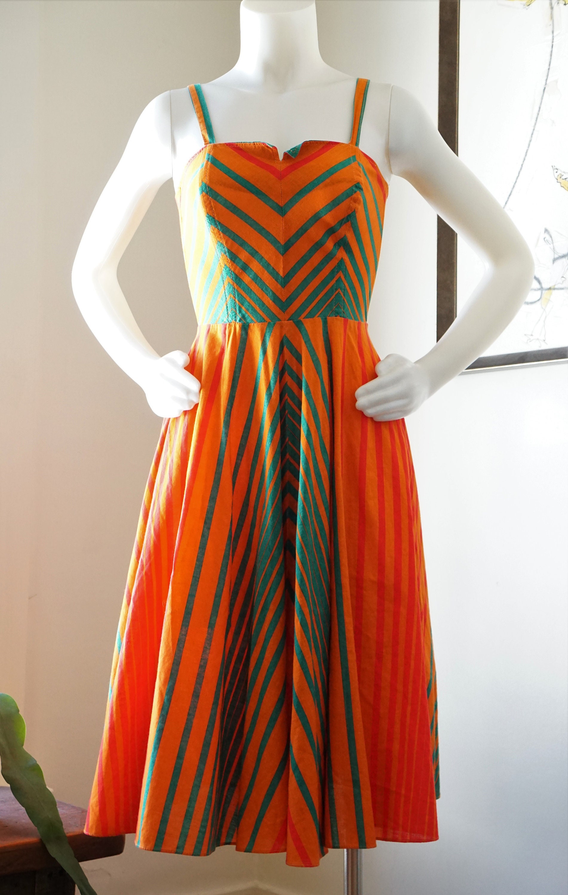 デパート 送料無料 Sport Fenno 1970s Vintage Dress in Made Sundress 1970s / ワンピース