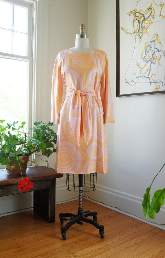 Vintage 1960s BH Wragge Dress / Silk Dress Shift D
