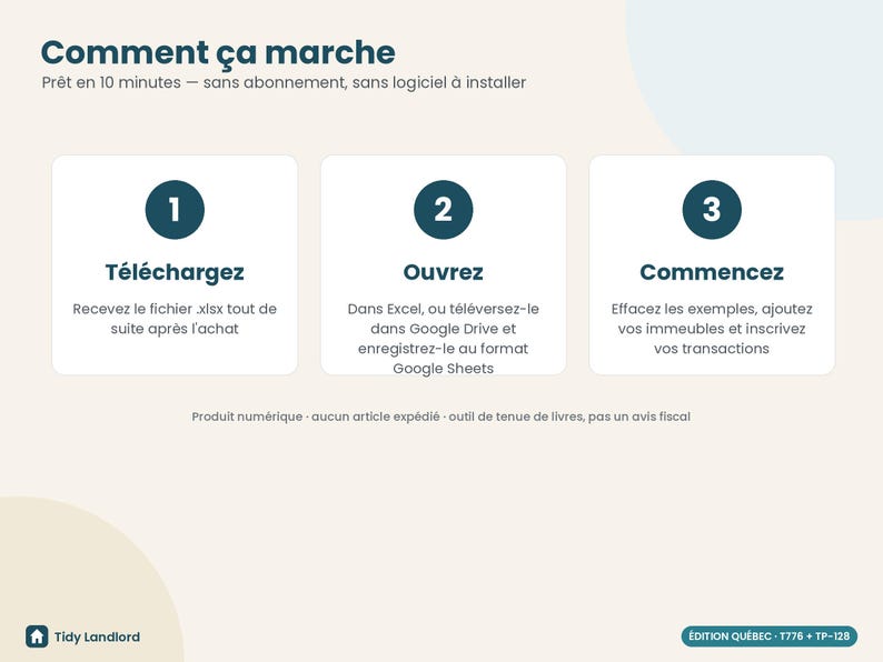 Comptabilité immeubles locatifs Québec, T776 & TP-128, tableur propriétaire, omzet en locatieafhankelijkheden, Excel, Google Spreadsheets afbeelding 8