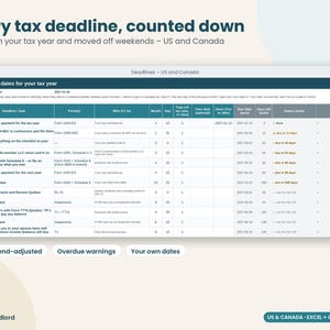 Landlord Tax Prep Organizer 2026: Rental Property Tax Checklist and 1099-NEC Tracker, Excel Google Sheets image 5