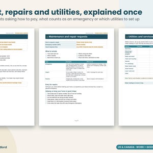 Tenant Welcome Packet Editable, Landlord Welcome Letter, Move In Checklist, Rental Welcome Book, Word Google Docs, Fillable PDF image 6