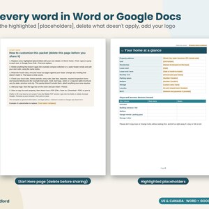 Tenant Welcome Packet Editable, Landlord Welcome Letter, Move In Checklist, Rental Welcome Book, Word Google Docs, Fillable PDF image 7