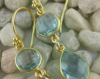 Sky Blue Topaz Earrings