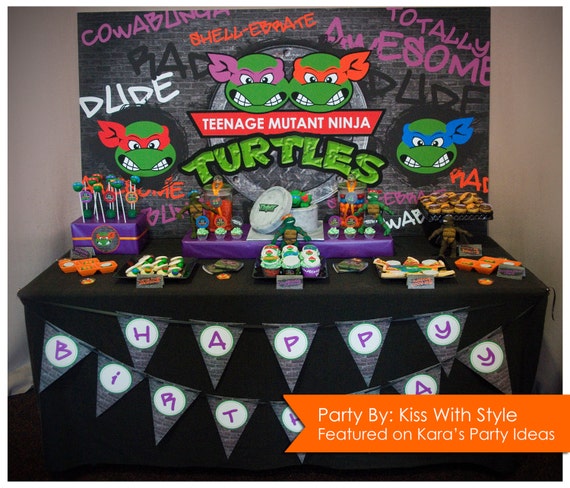 Teenage Mutant Ninja Turtle Smiling Tmnt Diy Printable Etsy