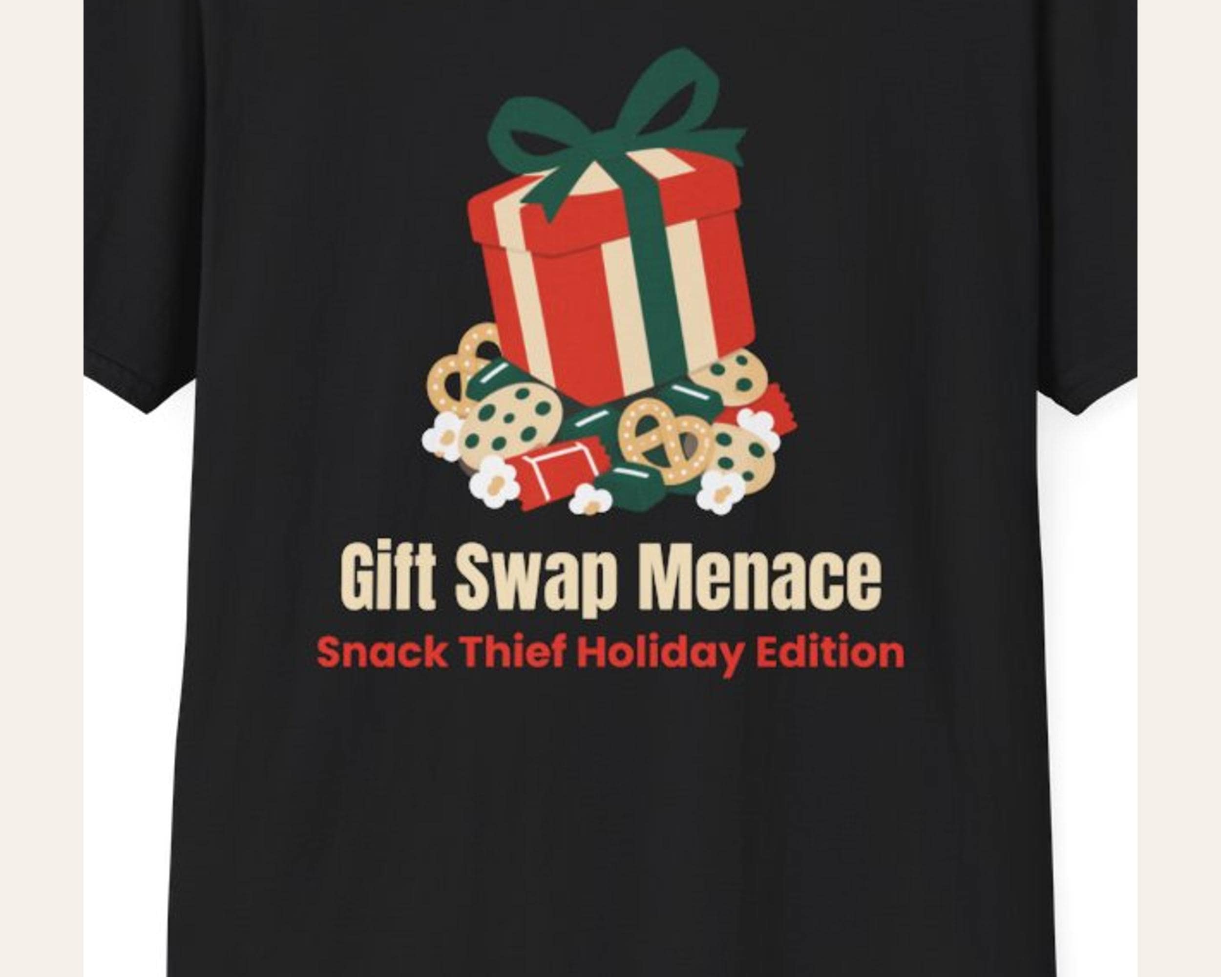 Gift Swap Menace Christmas Tee photo 3