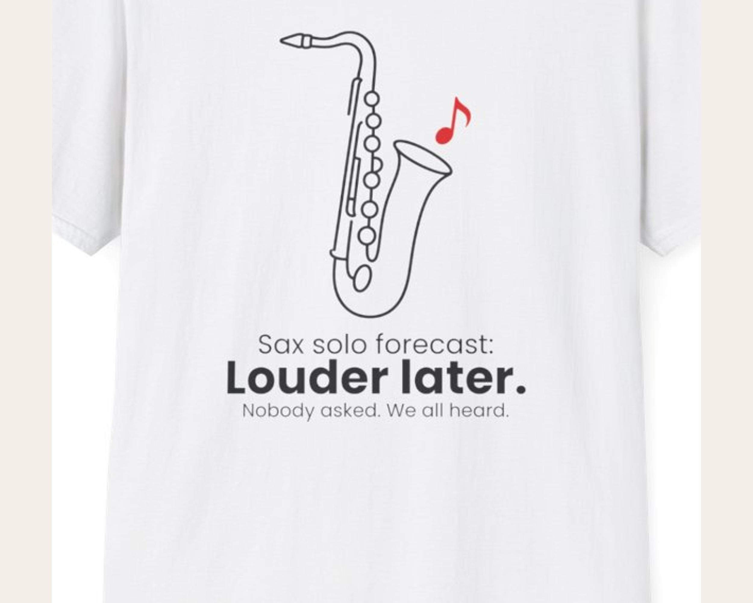 Sax Solo Forecast Tee photo 3