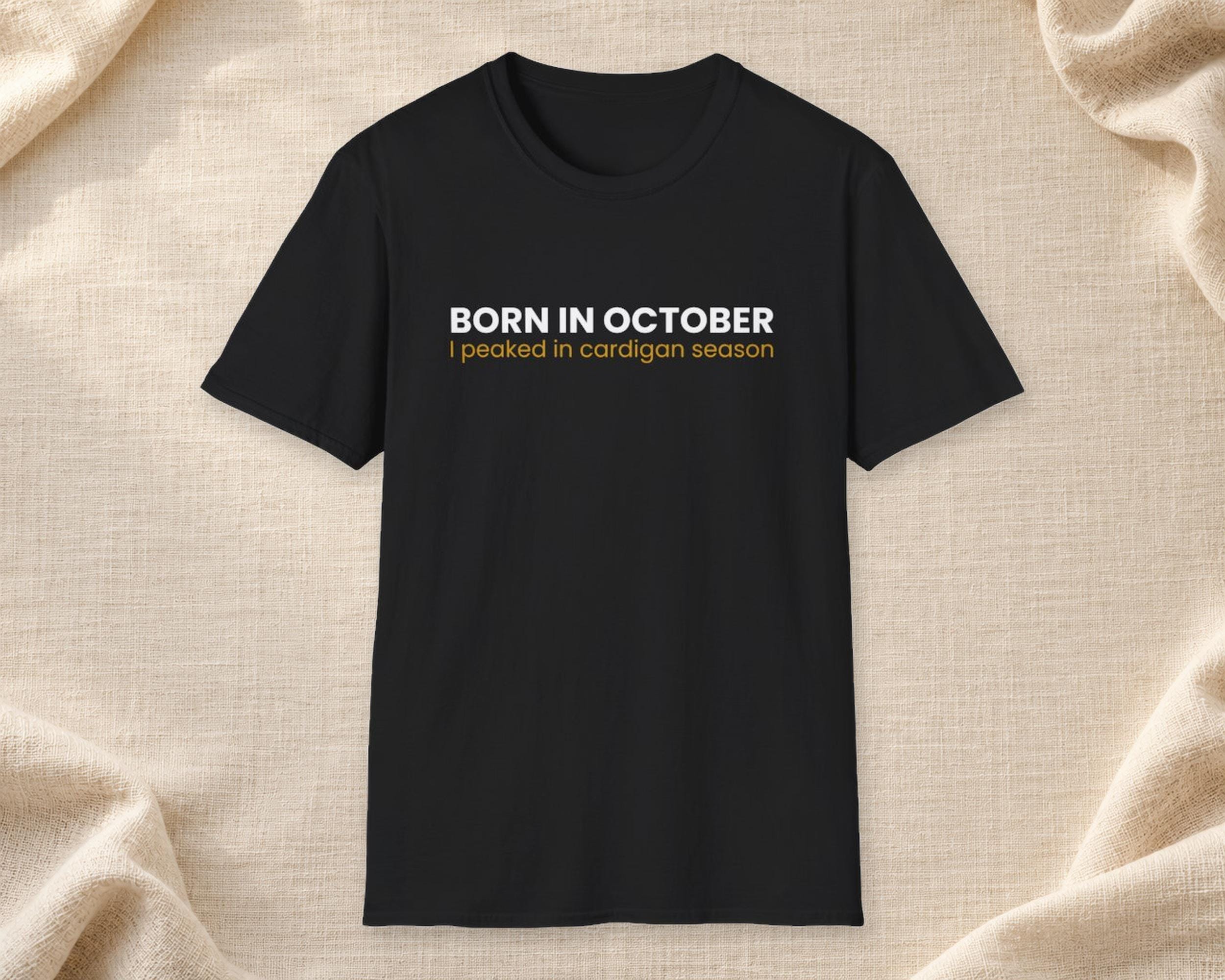 Born in October Lettering Tee photo 1