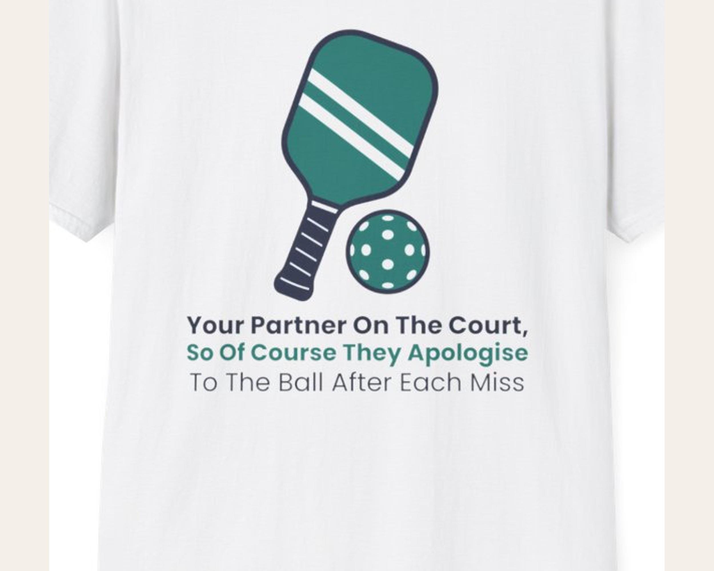 Doubles Partner Apology Tee photo 3