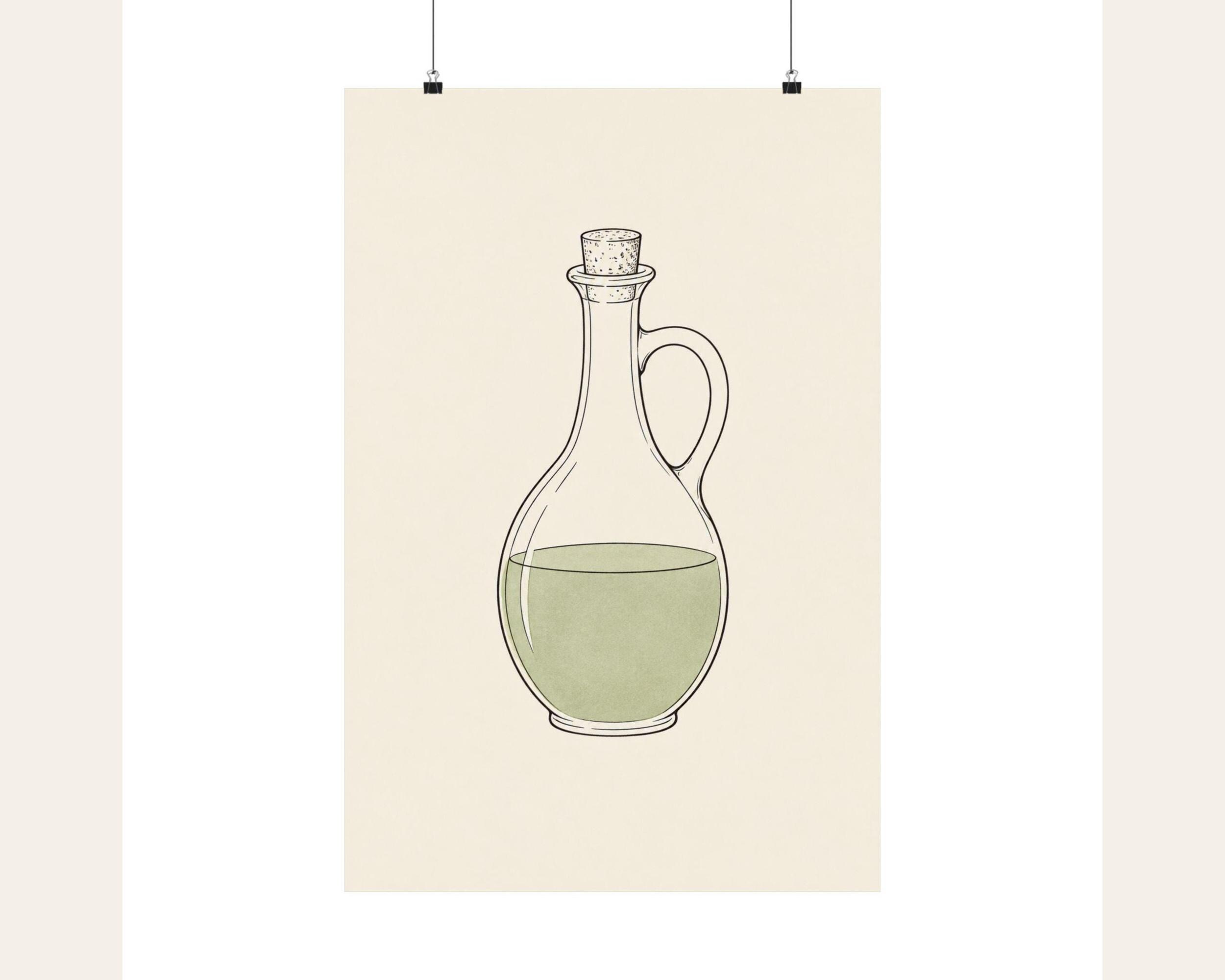Olive Oil Cruet Line Poster photo 3
